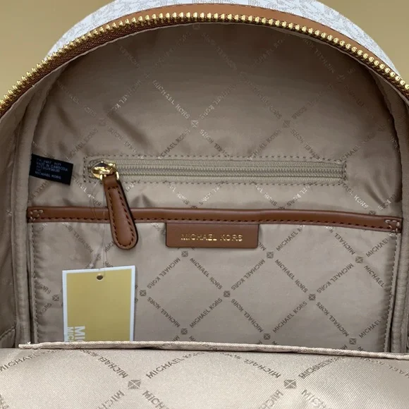 MICHAEL KORS KENLY MEDIUM BACKPACK VANILLA SIGNATURE COLOR - Picture 11 of 16